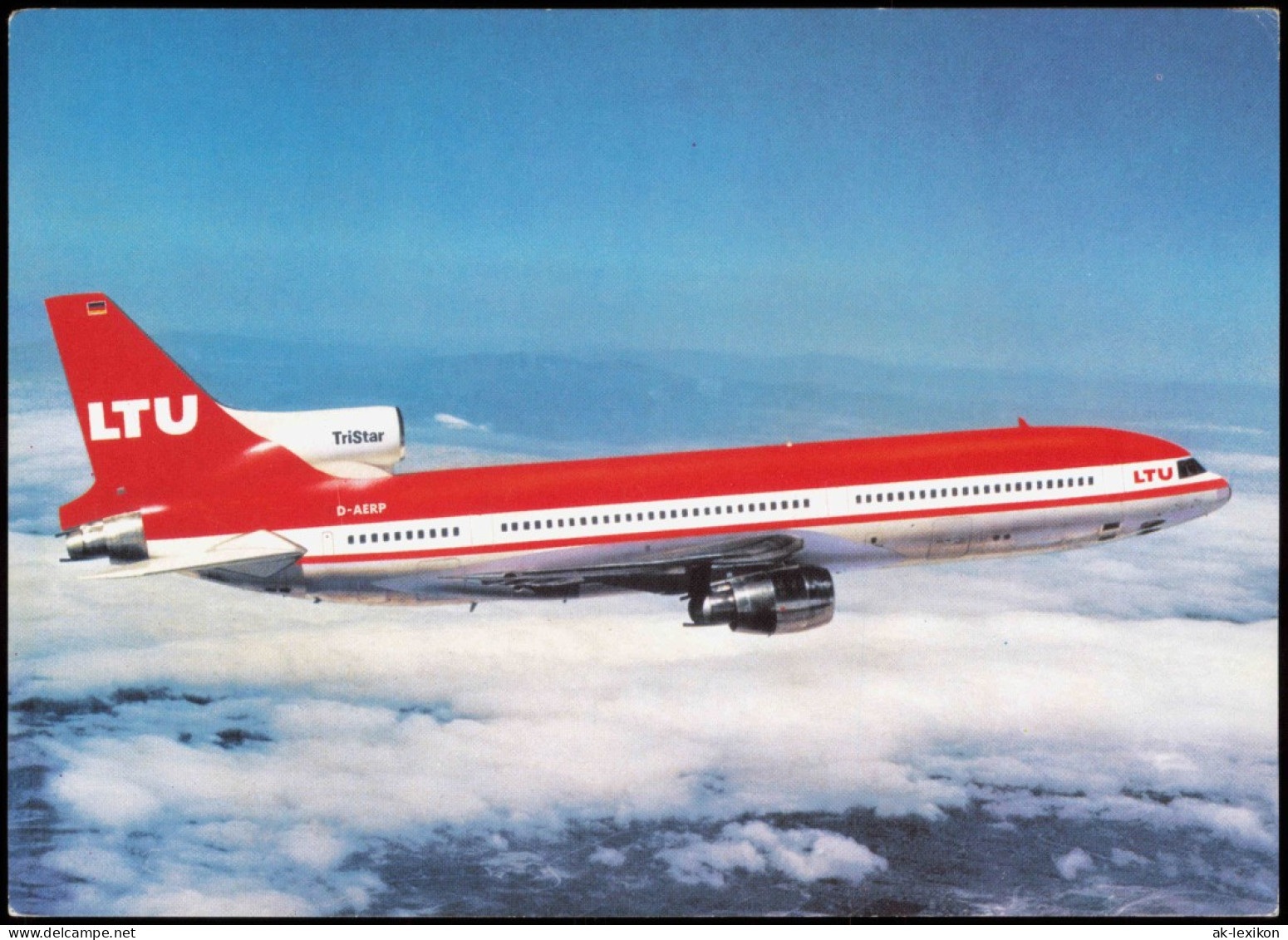 Flugzeug Airplane Avion LTU TriStar L-1011-1 Hersteller: Lockheed 1980 - 1946-....: Era Moderna