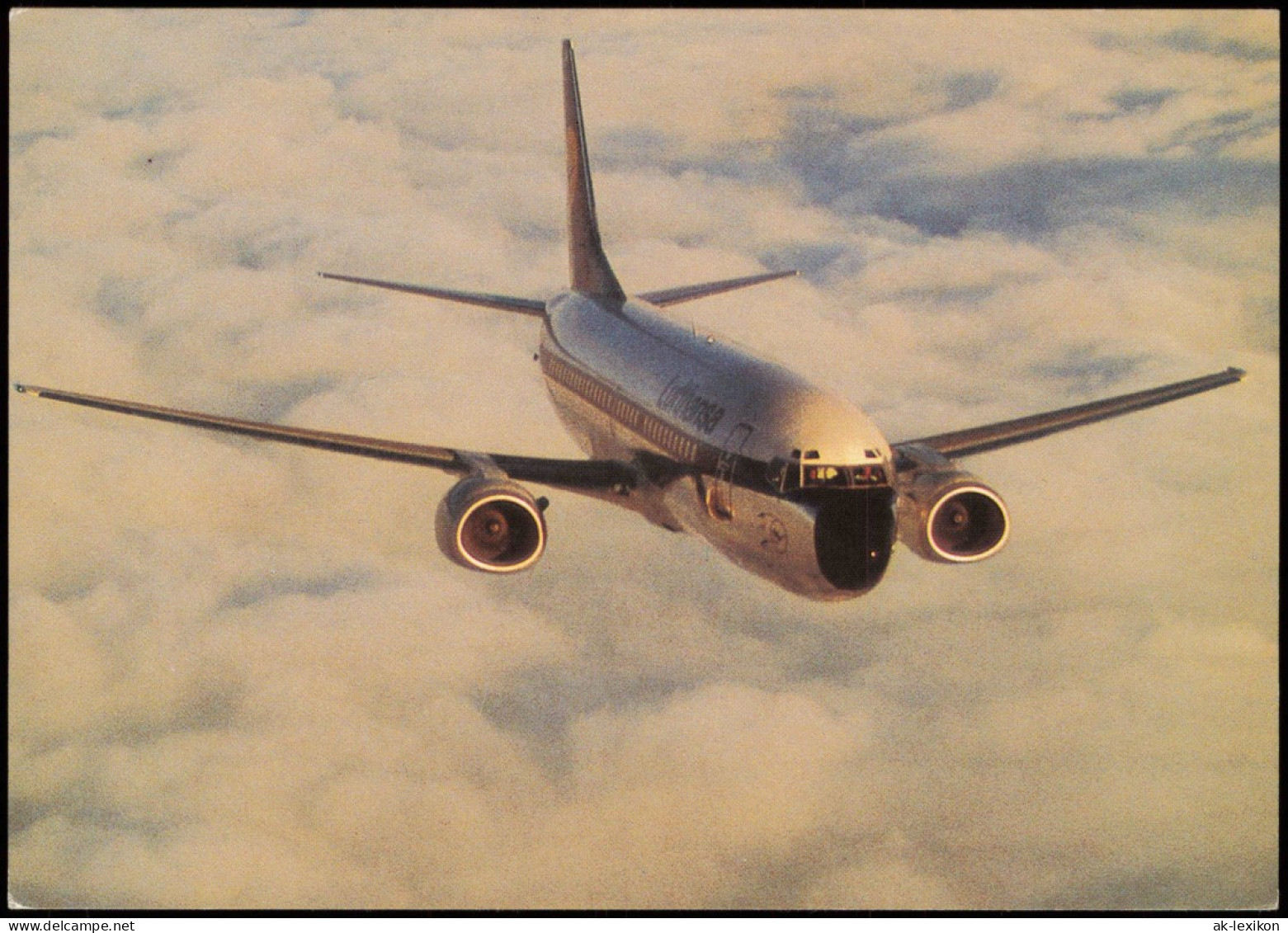 Ansichtskarte  Flugzeug Airplane Avion Lufthansa Boeing 737-300 Im Flug 1990 - 1946-....: Modern Tijdperk