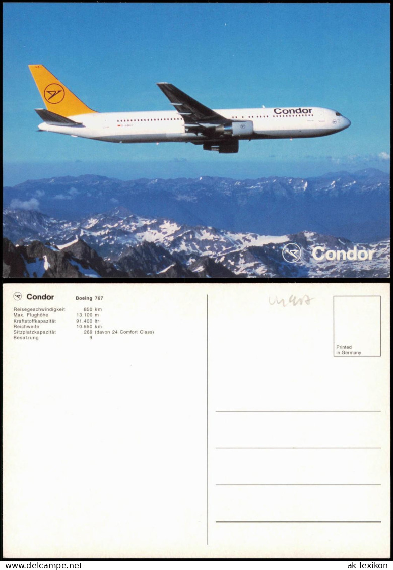 Flugzeug Airplane Avion Boeing 767 Condor Fluggesellschaft 2000 - 1946-....: Ere Moderne