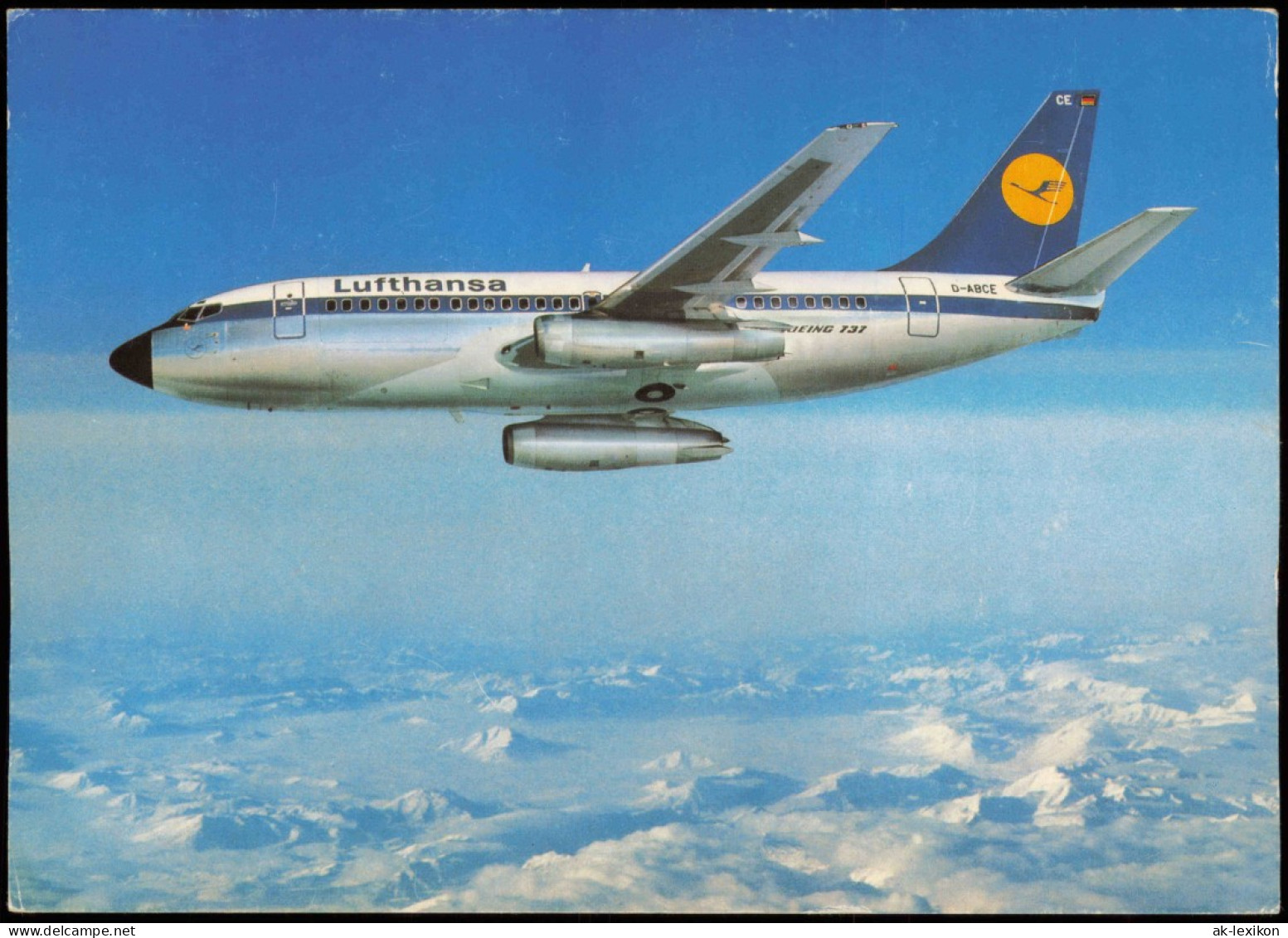 Ansichtskarte  Flugzeug Airplane Avion Lufthansa Boeing B 737 (City Jet) 1980 - 1946-....: Modern Tijdperk