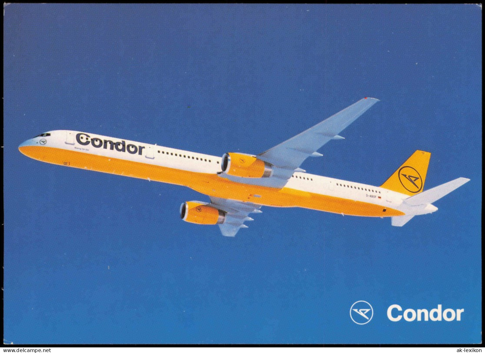 Ansichtskarte  Flugzeug Airplane Avion Condor Boeing 757-300 1990 - 1946-....: Era Moderna