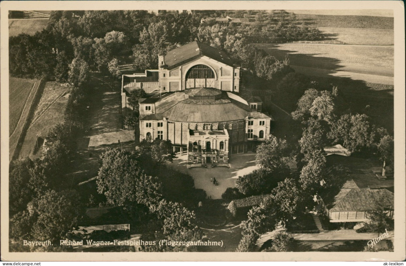 Ansichtskarte Bayreuth Luftbild Richard-Wagner-Festspielhaus 1935 - Bayreuth