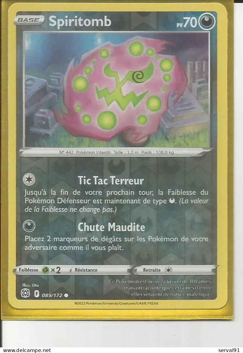 CARTE SPIRITOMB HOLO STARS ETINCELANTES N° 89 - Karmesin Und Purpur