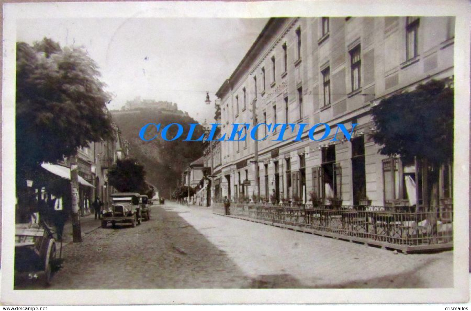 DEVA 1930, Strada Regina MARIA, CETATEA, Old Auto, Cu 2 Timbre - Romania