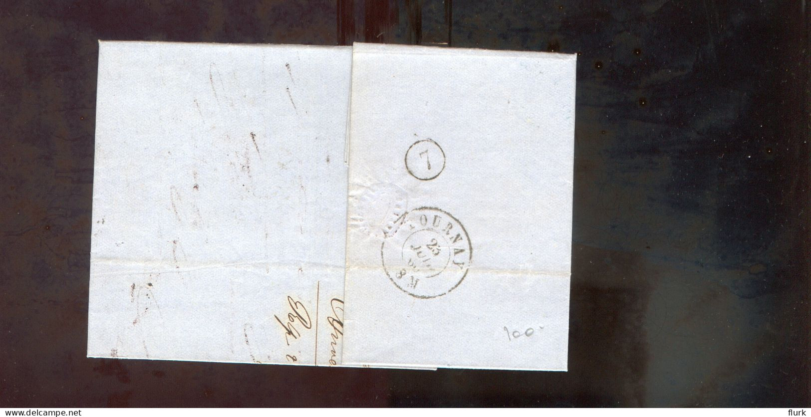 België OCB18 Gestempeld Op Brief Anvers-Tournay 1868 Perfect (2 Scans) - 1865-1866 Profile Left