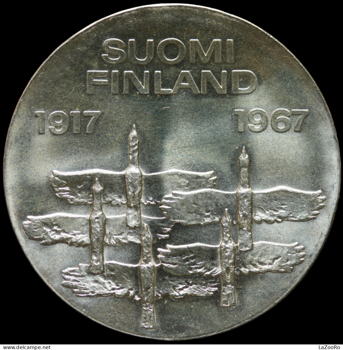 LaZooRo: Finland 10 Markkaa 1967 UNC - Silver - Finlande