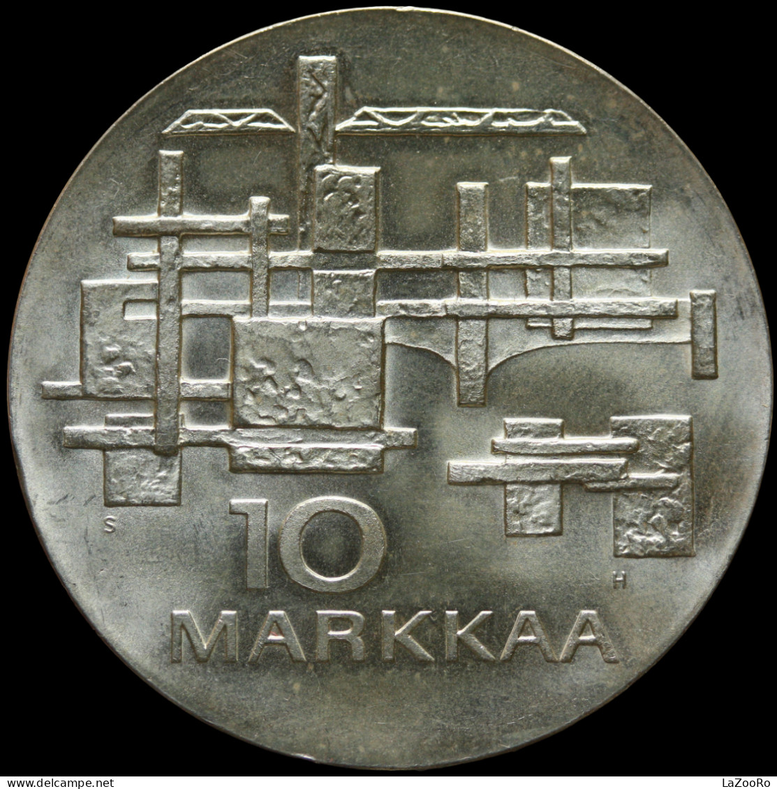 LaZooRo: Finland 10 Markkaa 1967 UNC - Silver - Finlande