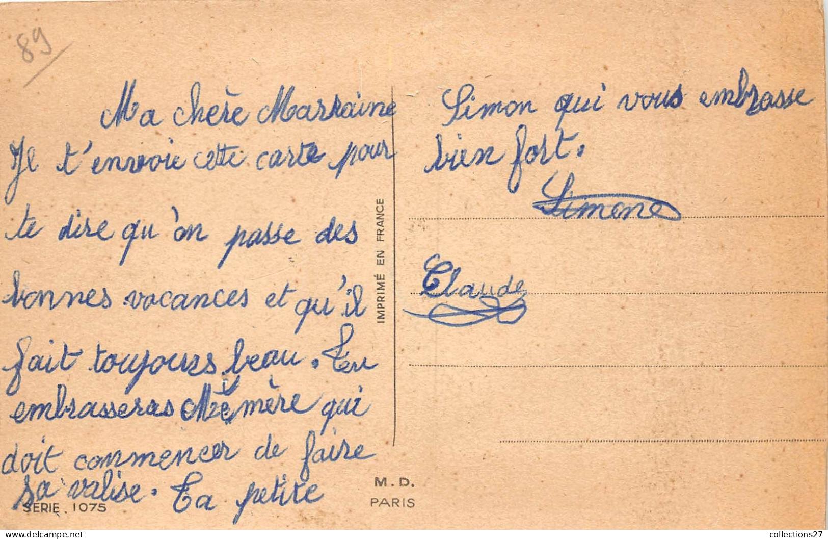 89-AVALLON- CARTE A SYSTEME DEPLIANTE- ROI , TU ME CACHES QUELQUES CHOSE SOUS TER BASQUES.. OUI SOULEVE LES TU VERRAS AV - Avallon