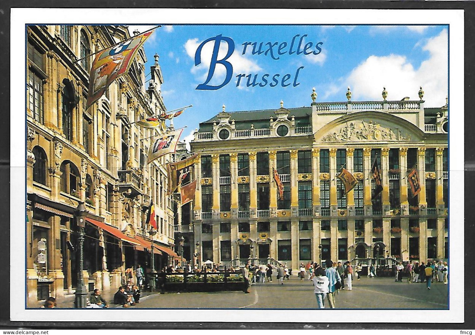 Brussels, Market Place, Writing On Back, Not Mailed - Marchés