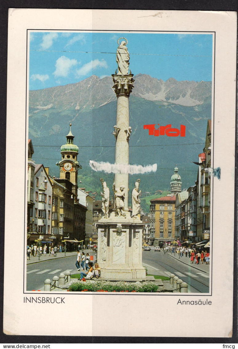 Innsbruck, Annasaule, Mailed To USA - Innsbruck