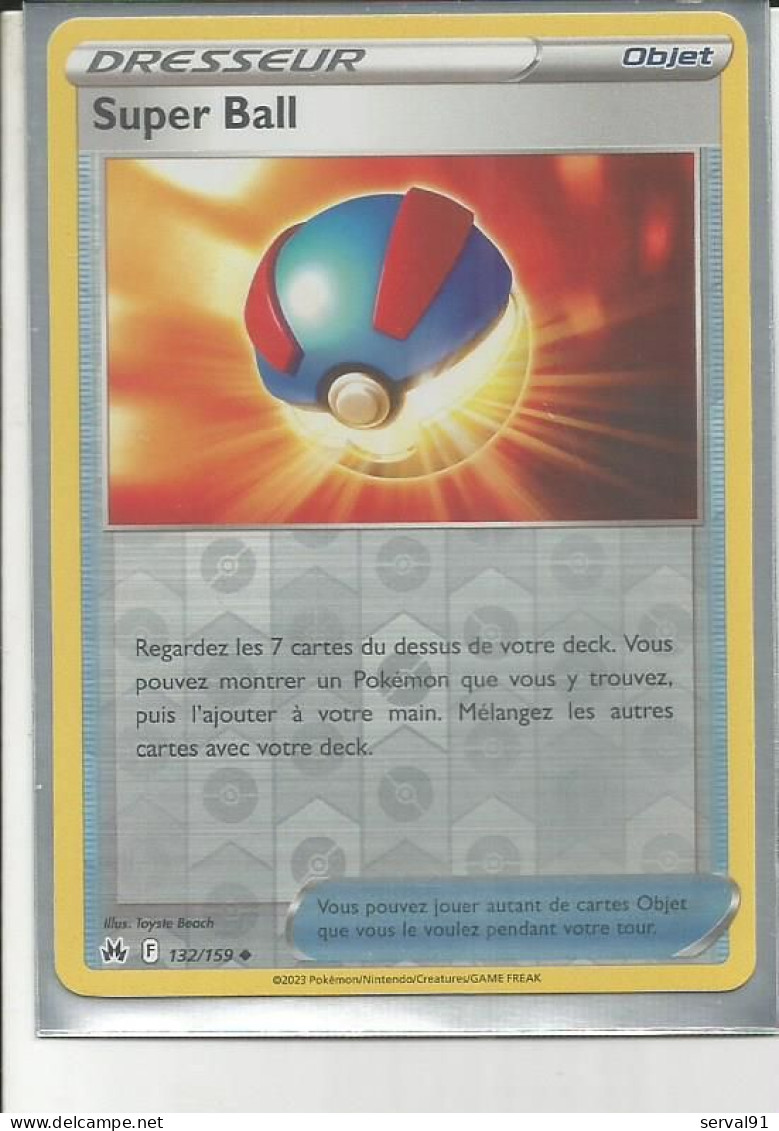 CARTE SUPER BALL REVERSE ZENITH SUPREME N° 132 - Sword & Shield