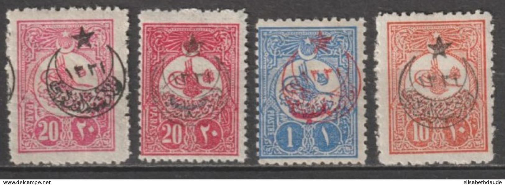 1916 - TURQUIE - YVERT N°318+319+321+322 * MH - COTE = 223 EUR. - Unused Stamps