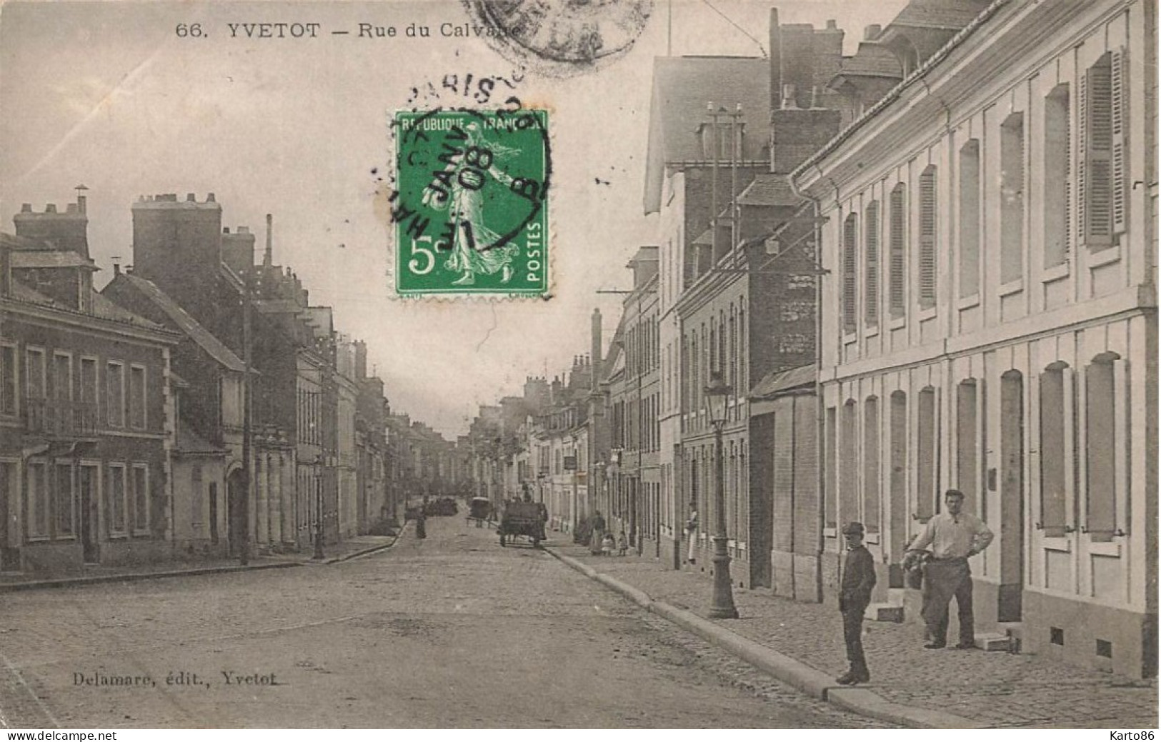 Yvetot * La Rue Du Calvaire - Yvetot