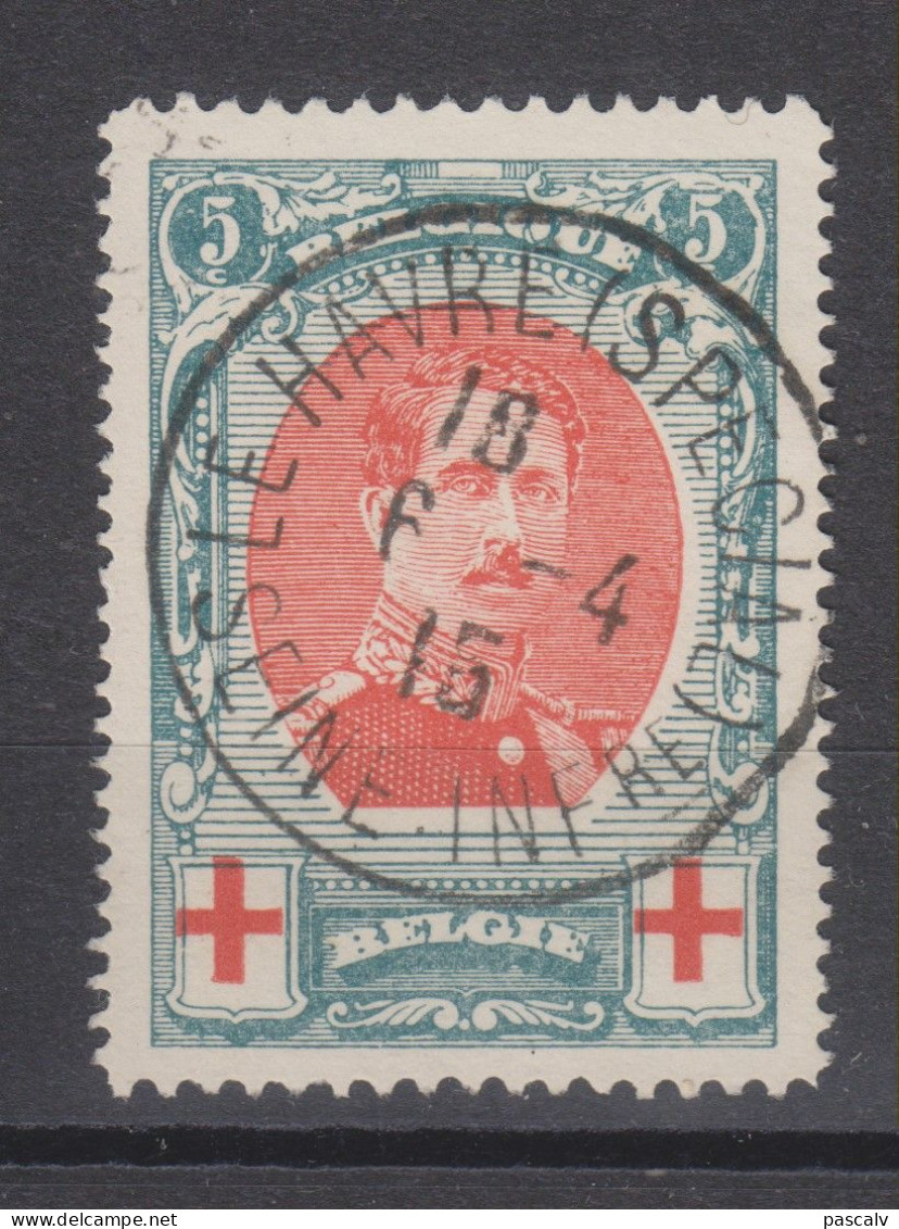 COB 132A Dentelé  12 X 14 Oblitération Centrale LE HAVRE (SPECIAL) - 1914-1915 Croix-Rouge