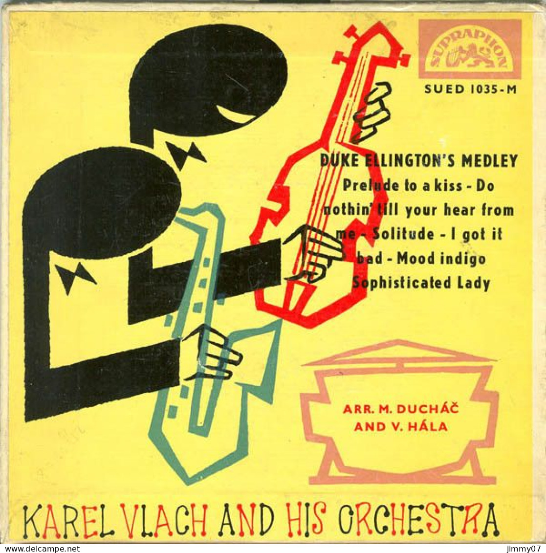 Karel Vlach And His Orchestra - Duke Ellington's Medley (7", EP, Mono) - Jazz