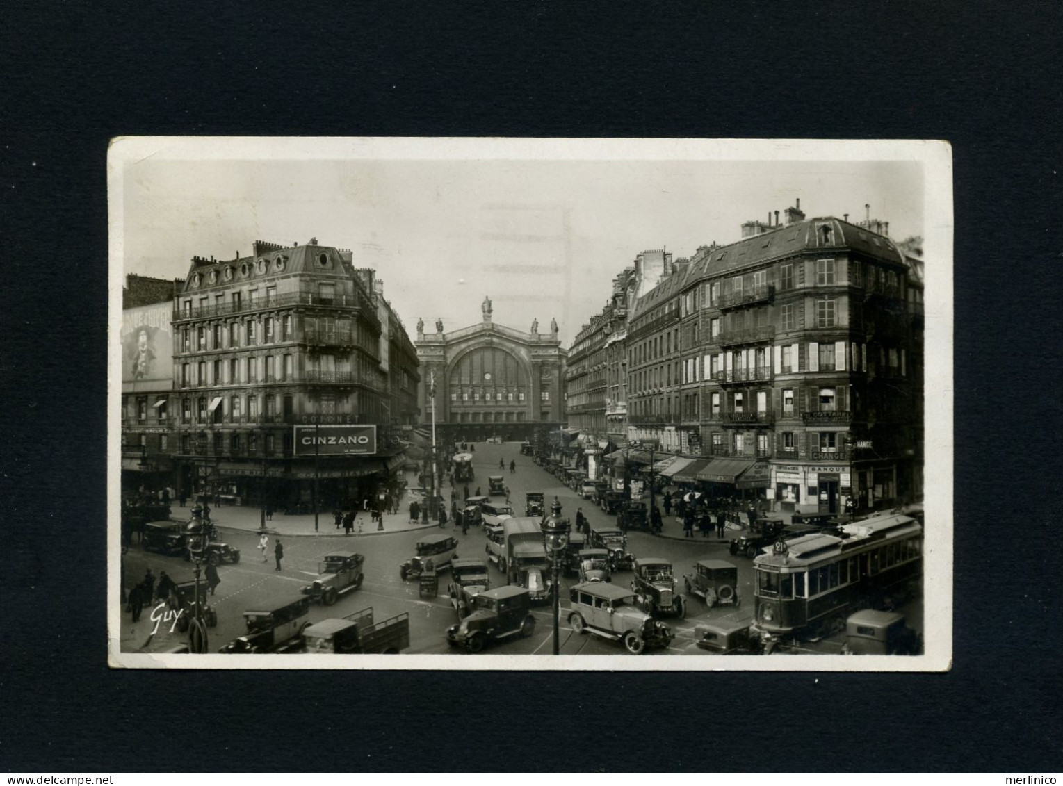 Paris, Postcard, Transport, Tram - Transport Urbain En Surface