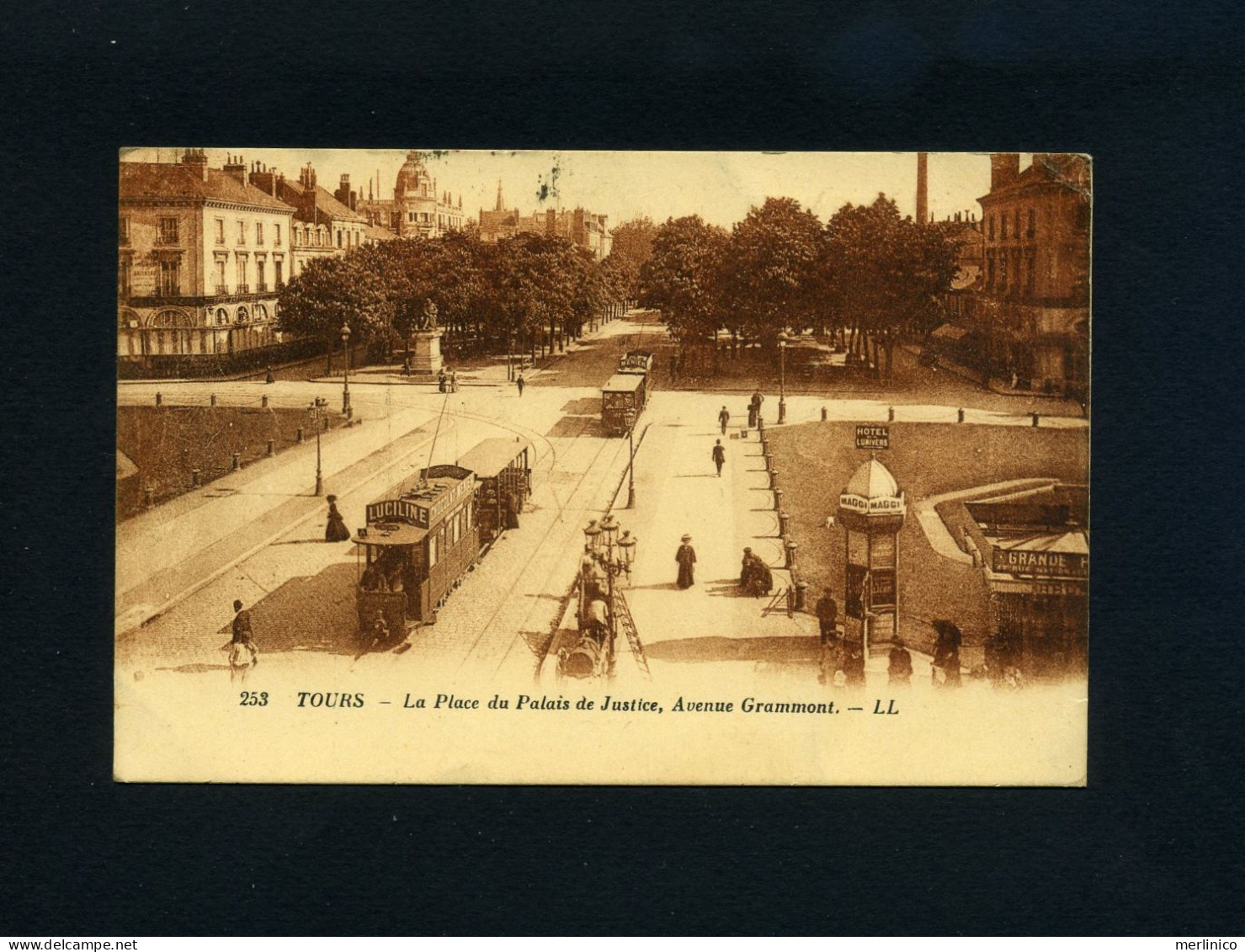 Paris, Postcard, Transport, Tram - Transport Urbain En Surface