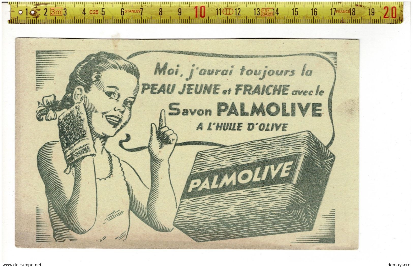 SOLDE 2019 ( BUVARD ?) PALMOLIVE SAVON A L HUILE D OLIVE - Reclame