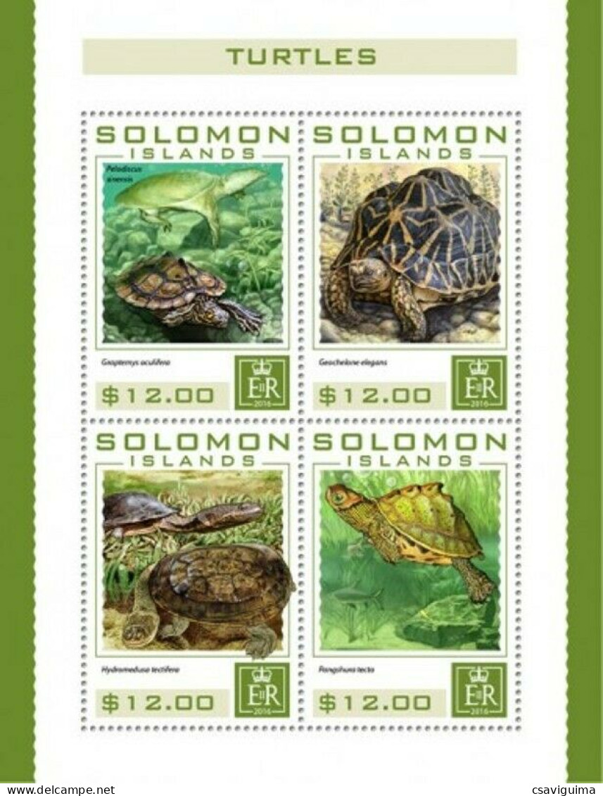 Solomon Is - 2016 - Turtles - Yv 3269/72 - Tortugas