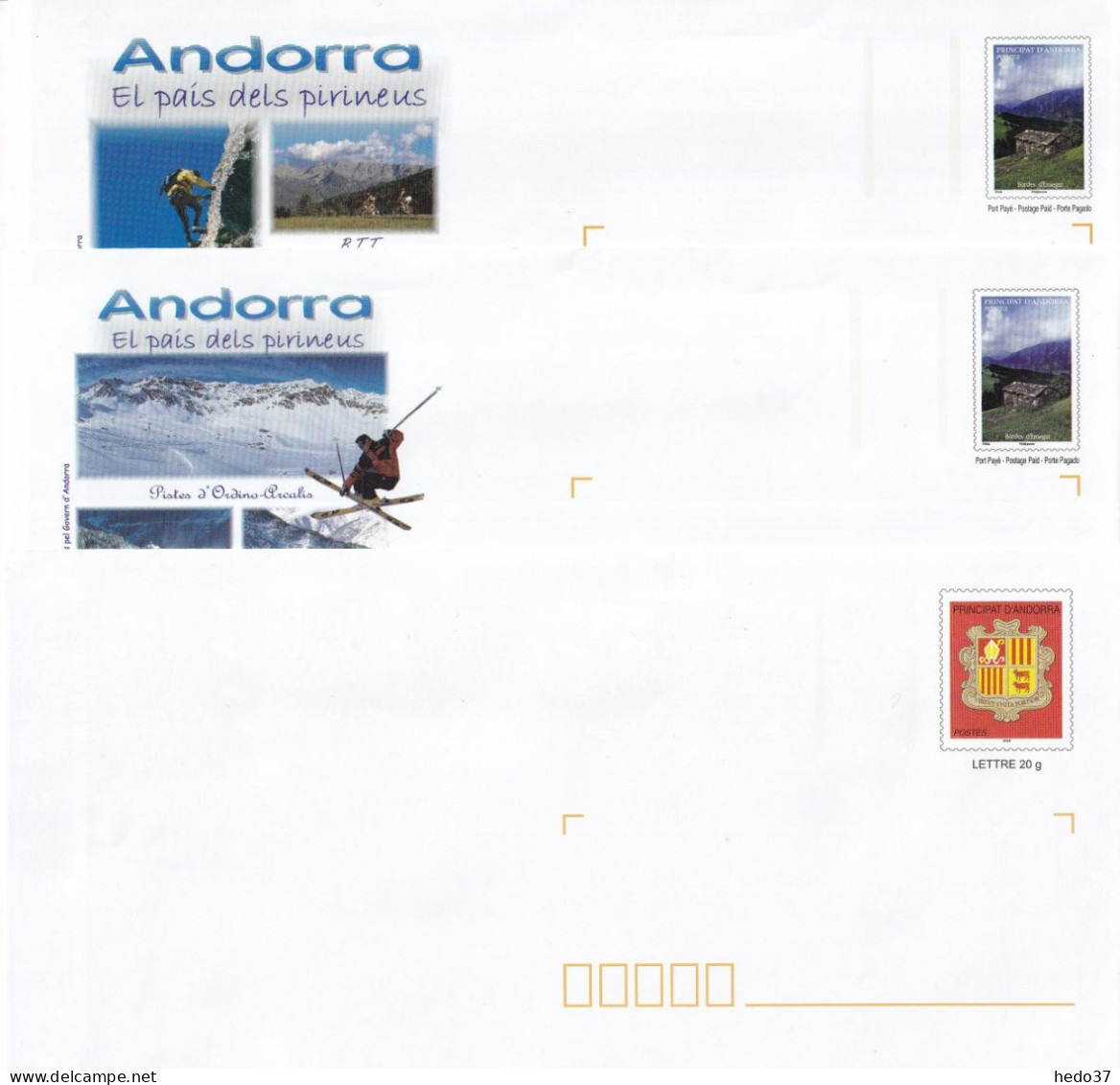 Andorre Aérogrammes Et Prêts à Poster - 12 Différents Neufs ** - TB - Interi Postali & Prêts-à-poster