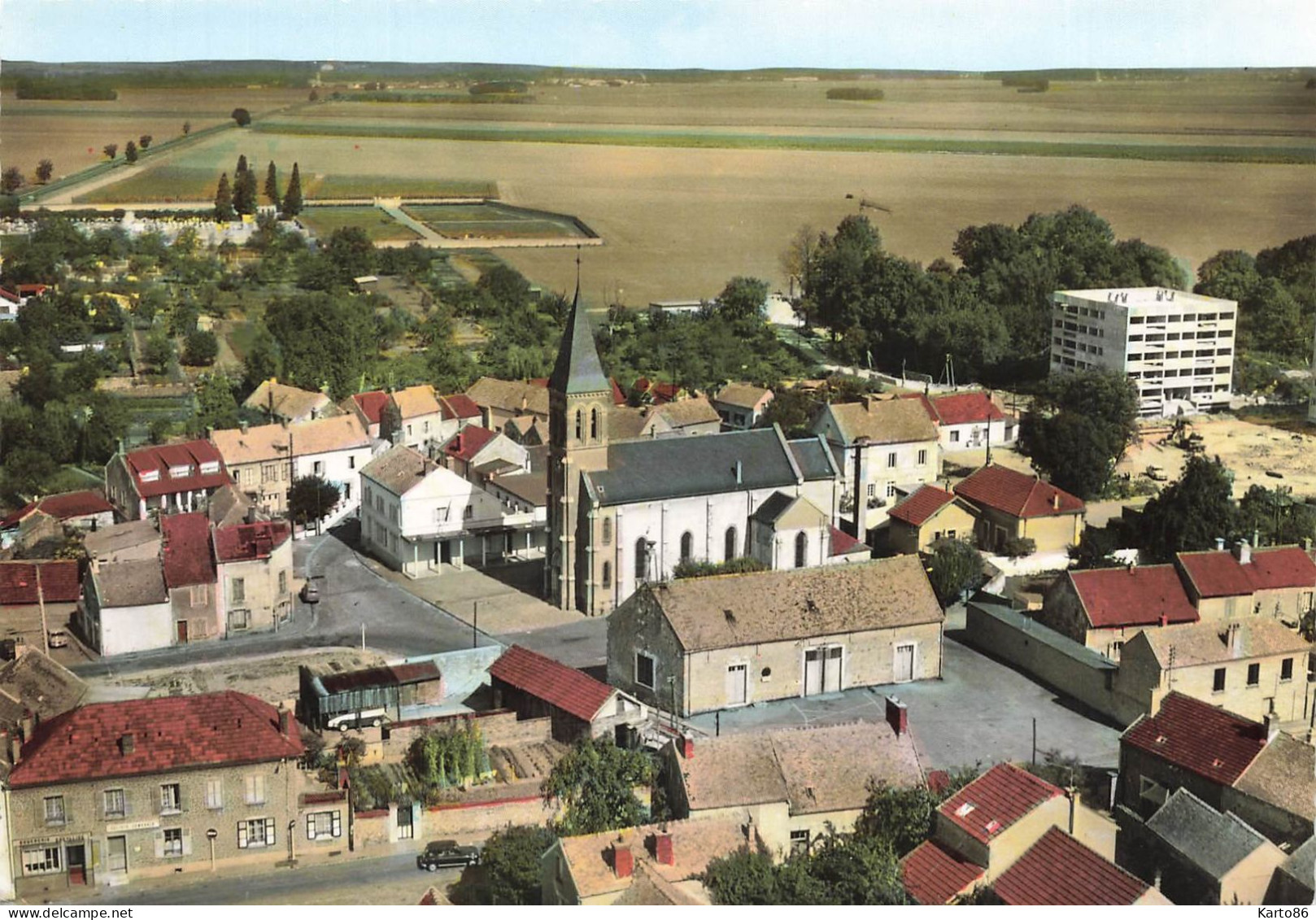 Ballancourt * Vue Aérienne Du Village , Le Quartier De L'église - Ballancourt Sur Essonne