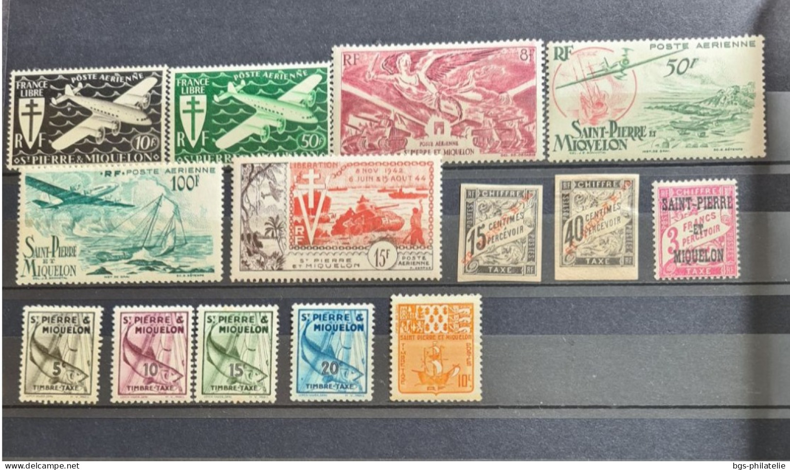 Collection de timbres de colonies Françaises neufs ** et neufs *.