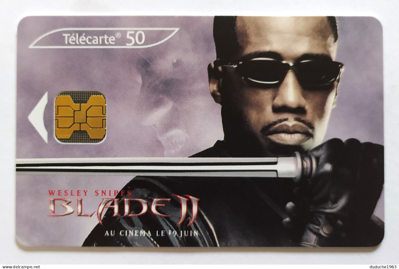 Télécarte France - Wesley Snipes - Blade II - Unclassified