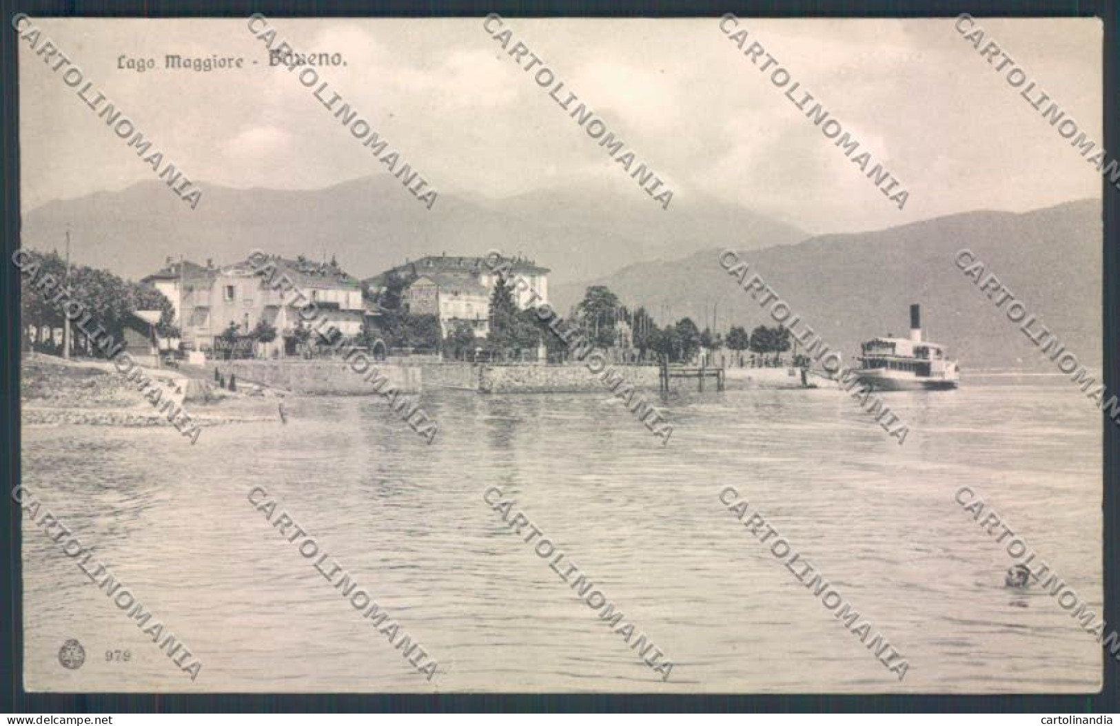 Verbania Baveno Battello Cartolina ZQ6937 - Verbania