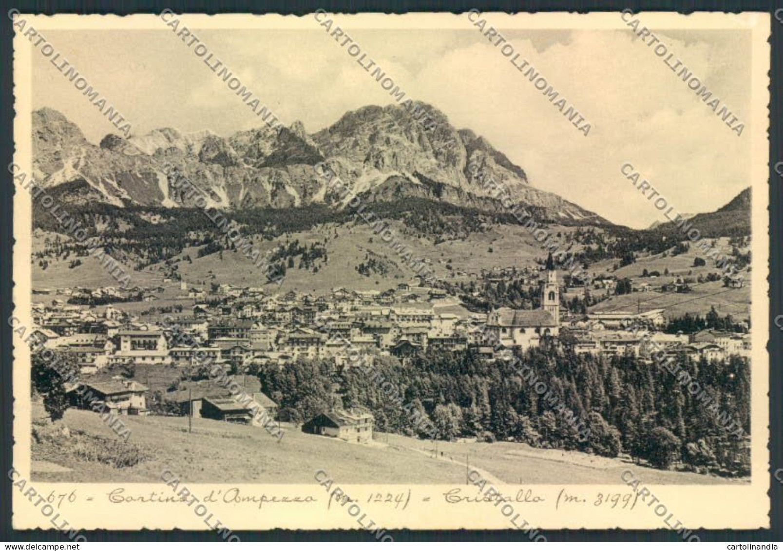 Belluno Cortina D'Ampezzo FG Cartolina ZF1810 - Belluno