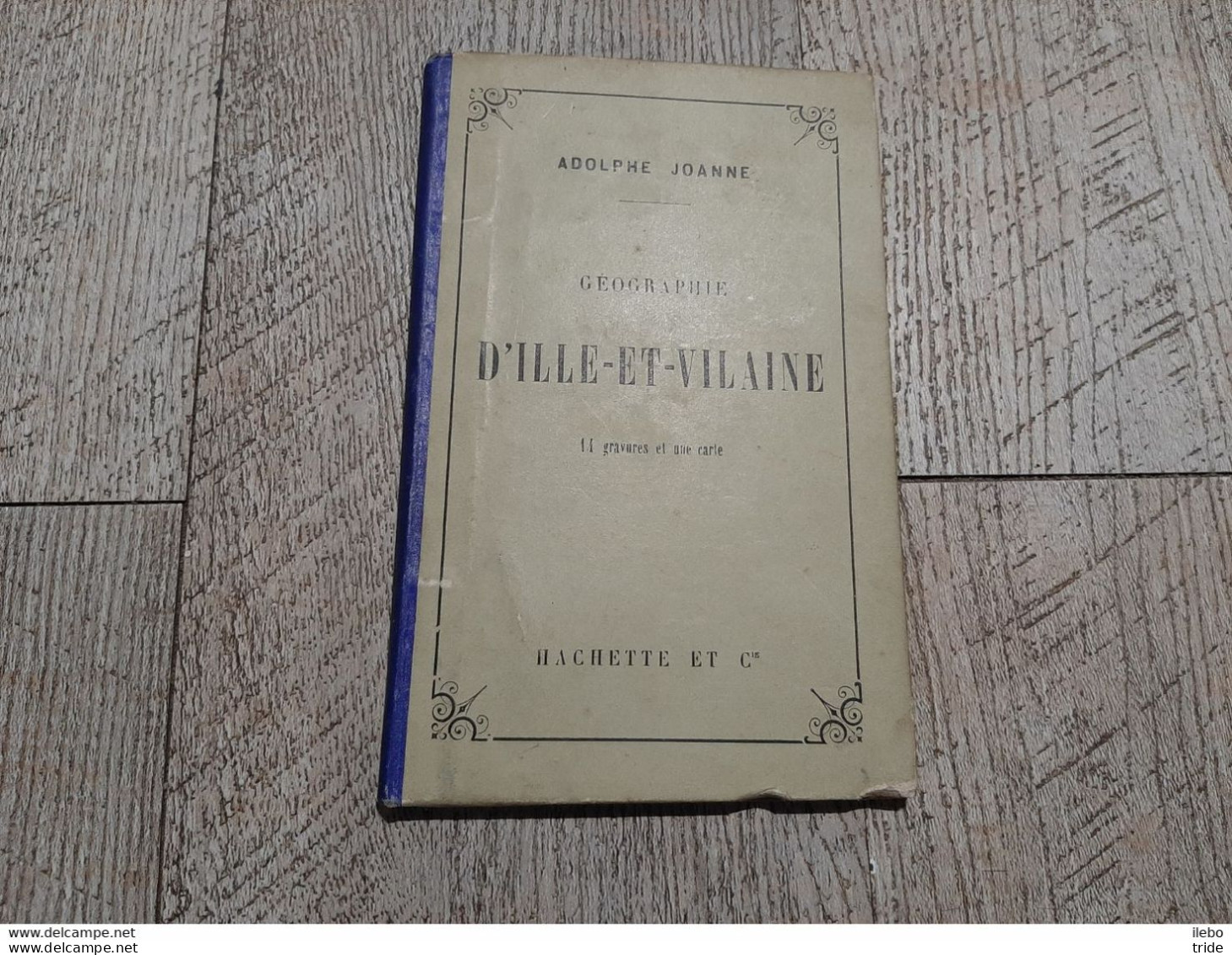 Guide Joanne Géographie D'ille Et Vilaine 1884 Gravures Carte Complet - Aardrijkskunde