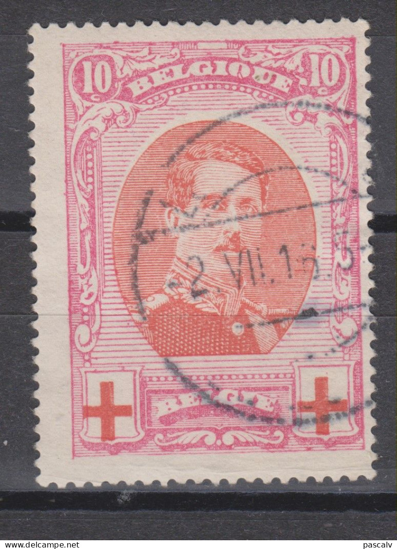 COB 133 Oblitération Centrale Cachet Pont - 1914-1915 Croix-Rouge