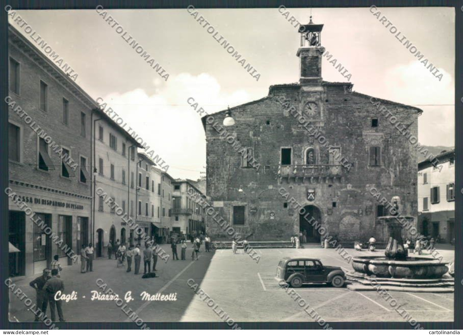 Pesaro Cagli Banca PIEGHINE Foto FG Cartolina ZF6600 - Pesaro