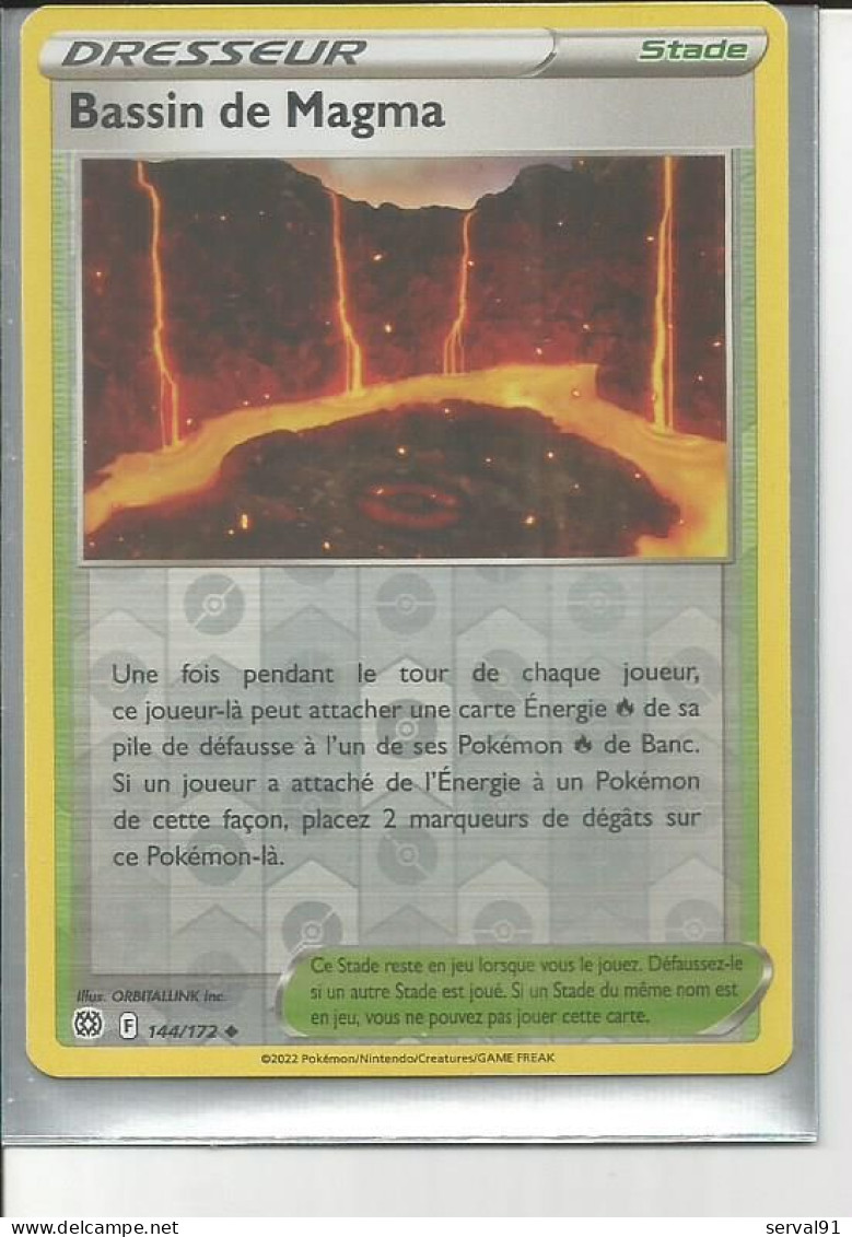 CARTE BASSIN DE MAGMA HOLOGRAPHIQUE STARS ETINCELANTES N° 144 - Sword & Shield