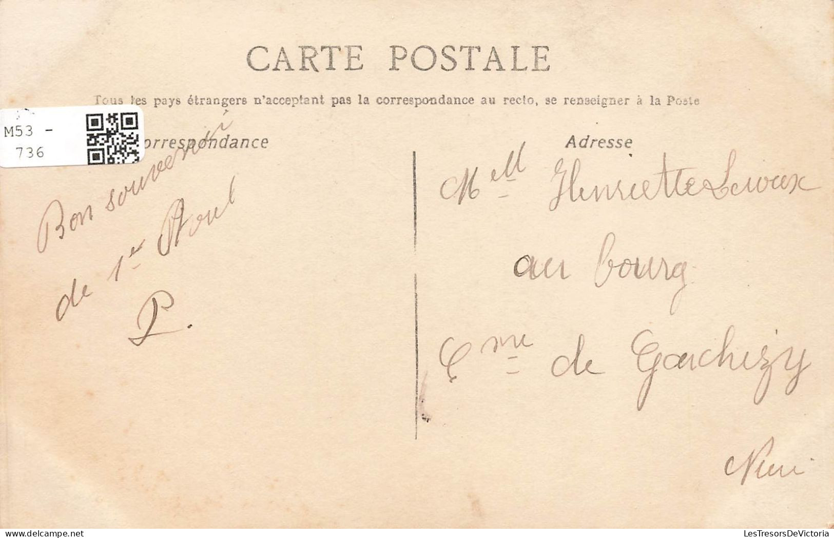 FETES - VOEUX - 1er Avril - Poisson D'avril - Devinez Qui Vous L'envoie ? - Poissons - Enfants - Carte Postale Ancienne - 1° Aprile (pesce Di Aprile)