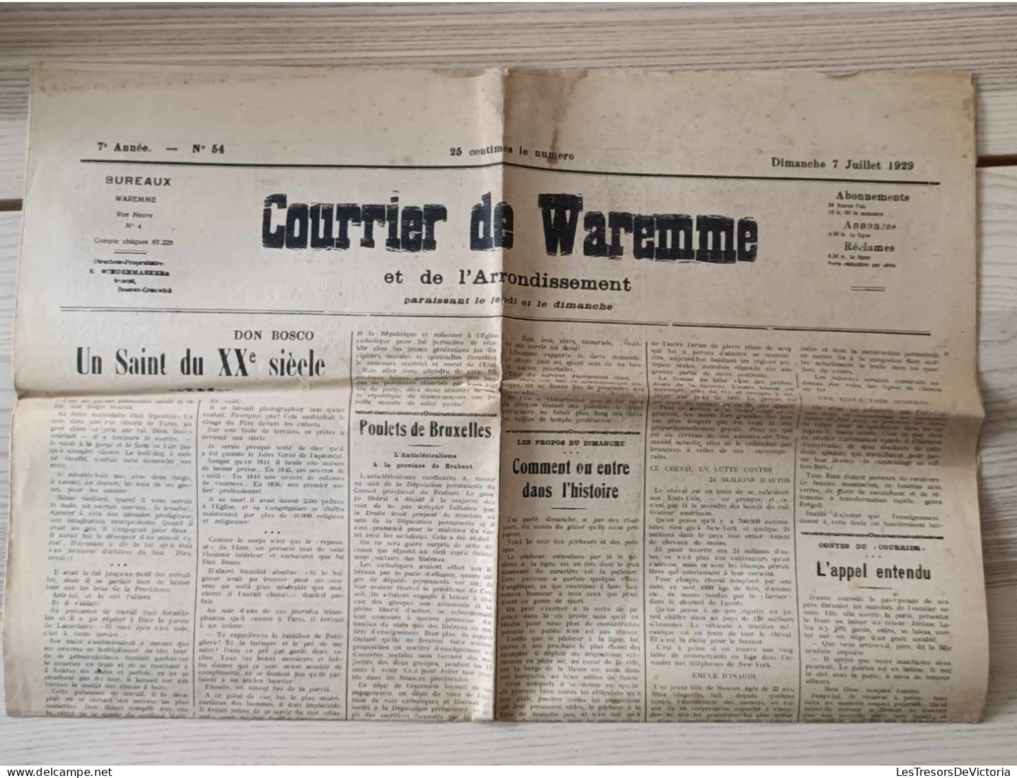 Belgique - Waremme - Courrier De Waremme - Lot De 5 Journaux - Andere & Zonder Classificatie