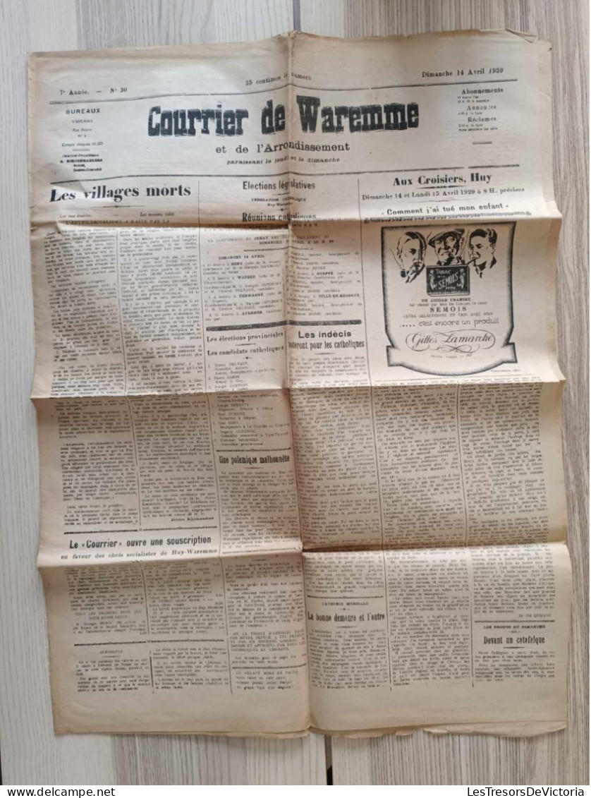 Belgique - Waremme - Courrier De Waremme - Lot De 5 Journaux - Andere & Zonder Classificatie