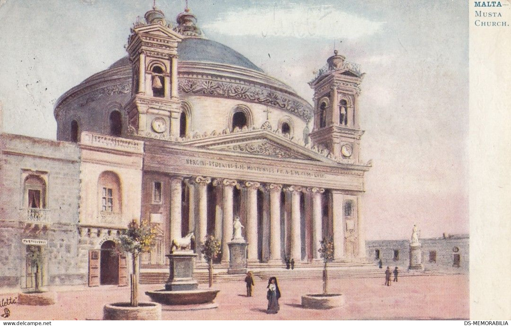 Malta - Musta Church , Tuck Oilette 1906 - Malta