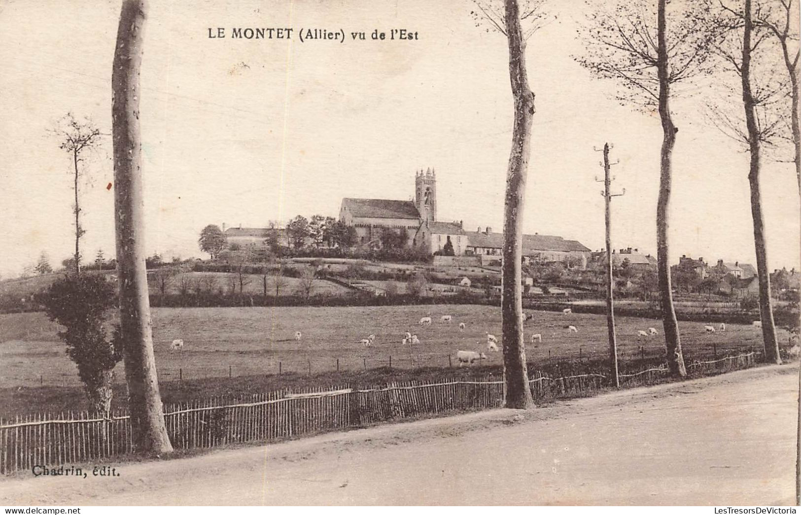 FRANCE - Le Montet - Vu De L'est - Eglise - Carte Postale Ancienne - Autres & Non Classés