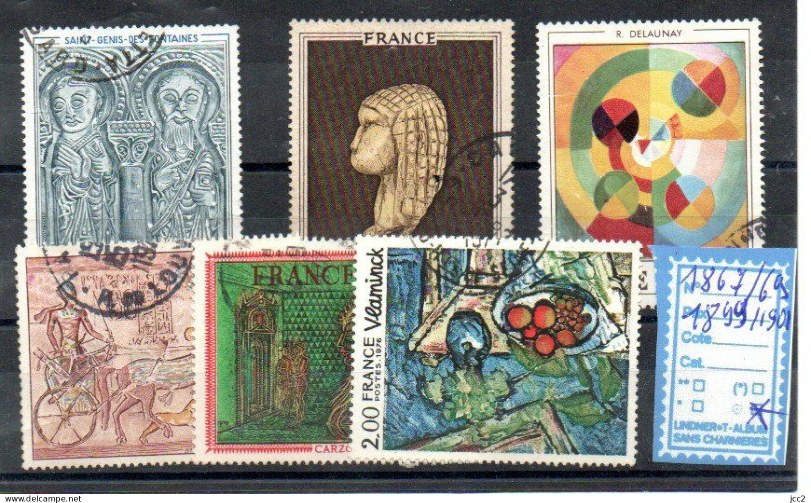 FRANCE OBLITERE - N° 1867/1869+1899/1901 - Used Stamps