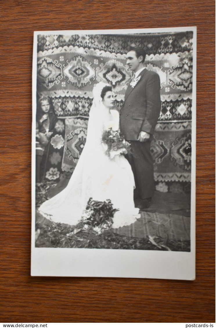 F1968 Photo Romania Bride Groom Wedding Couple - Photographs