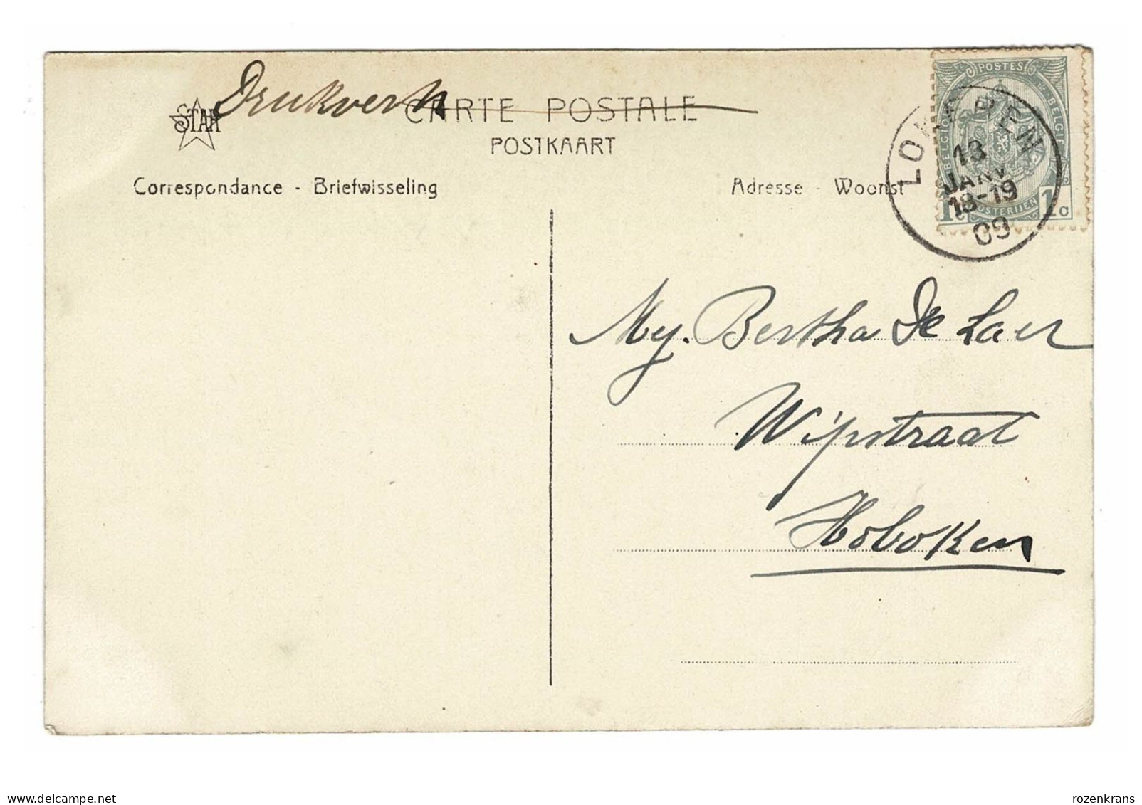 LOKEREN - Château D'Ueberg - Kasteel Van Ueberg ZELDZAAM 1909 (In Zeer Goede Staat) - Lokeren