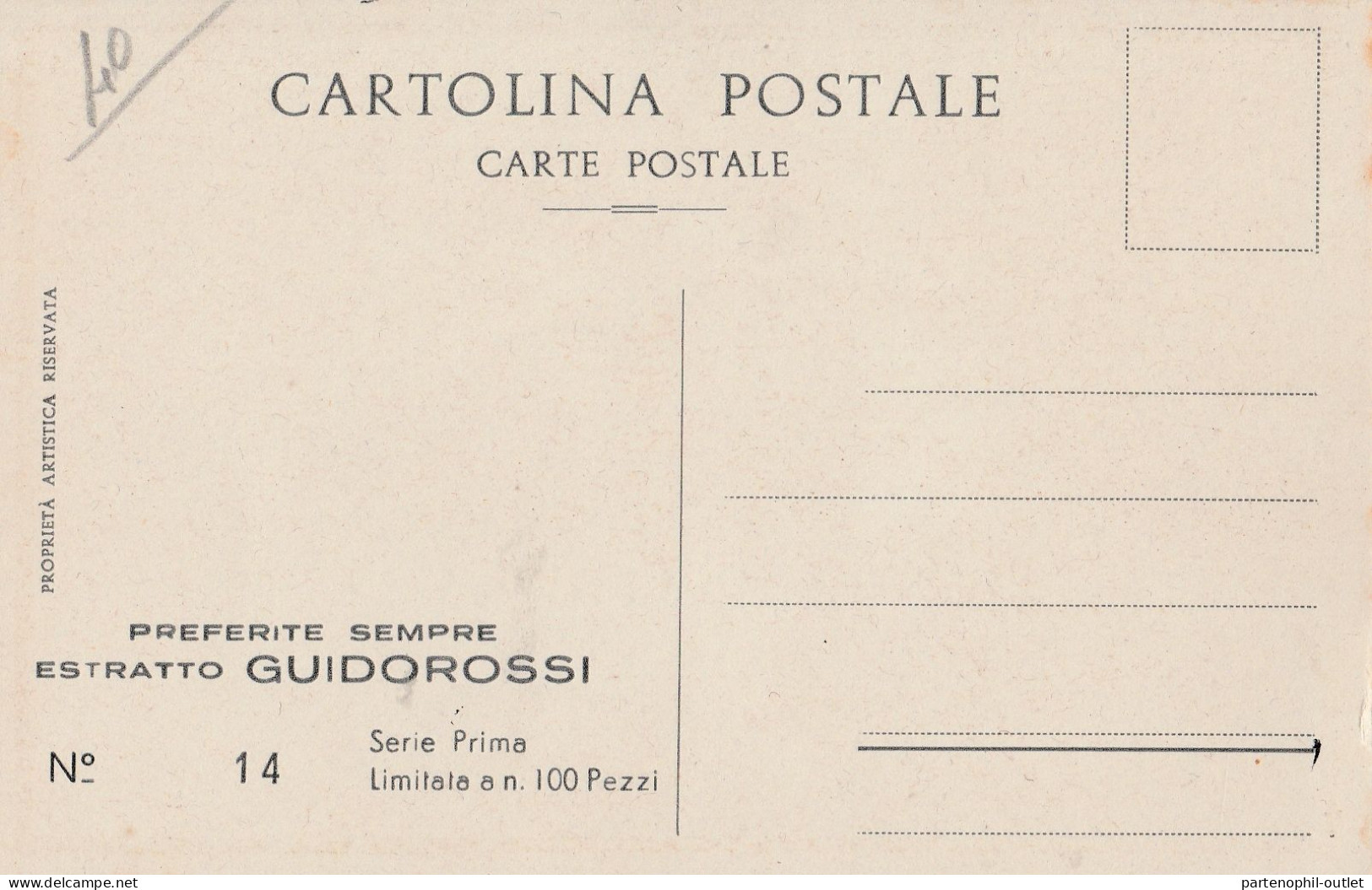 Cartolina - Postcard /non Viaggiata / Estratto Di Pomodoro " G. Guidorossi " Parma ( Cartolina Numerata N. 14 Di 100 ) - Publicité