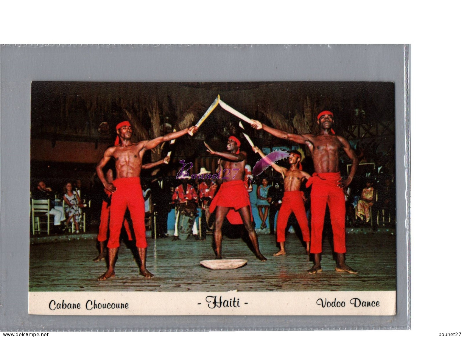 CP - ANTILLES - HAITI - La Cabane Choucoune Folklore Le VADOO DANCE Homme Sabre  - Haïti