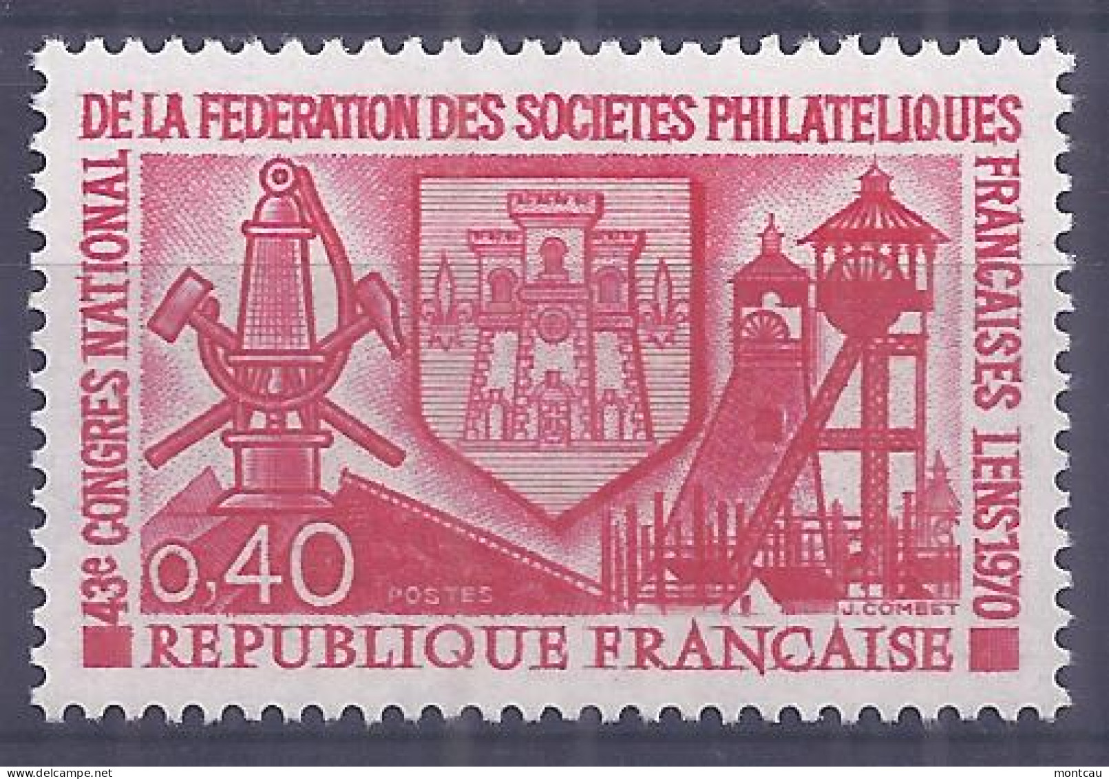 Francia 1970. Sociedades Filatelicas YT = 1642 (**) - Nuovi