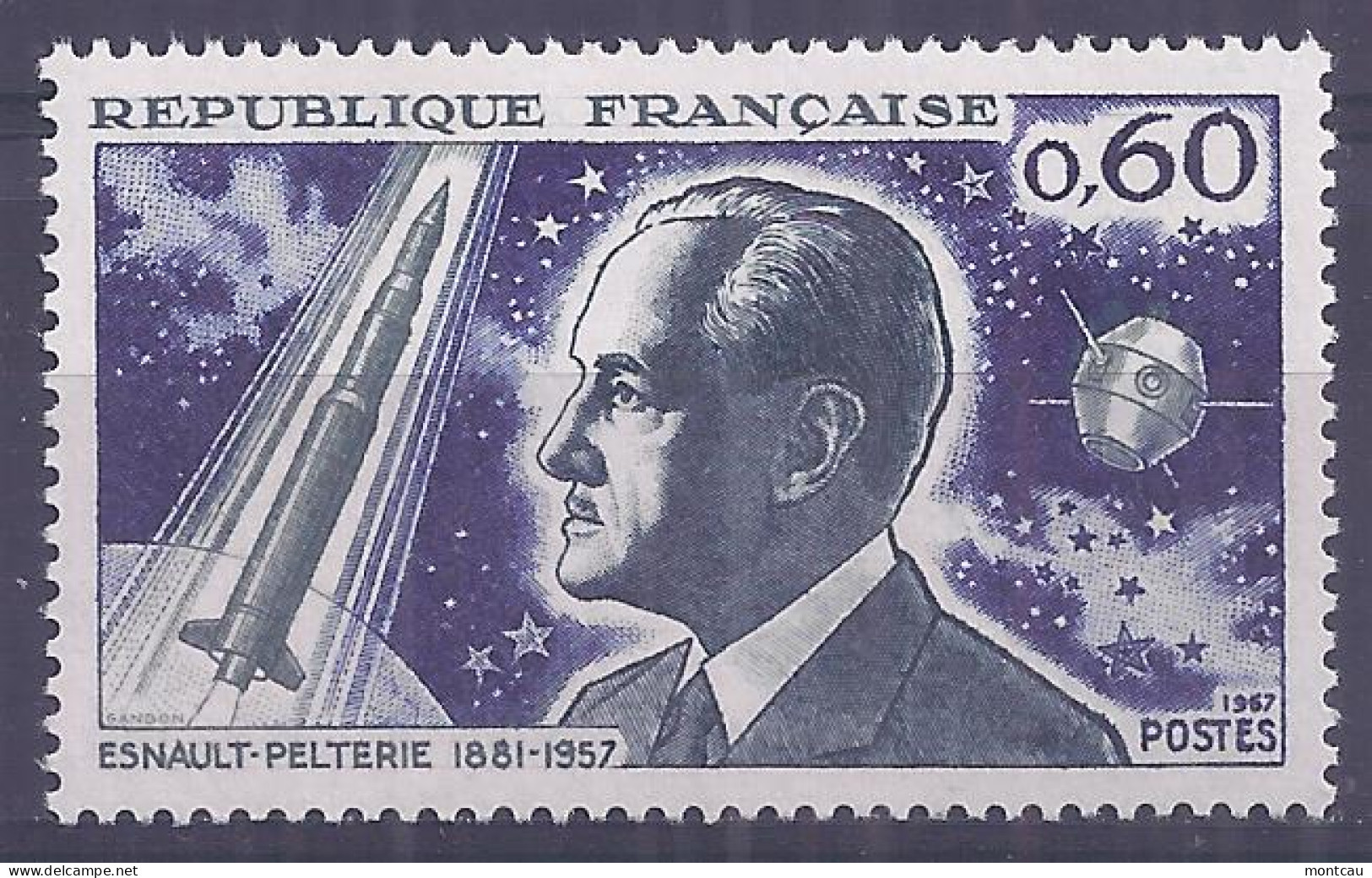 Francia 1967. Robert Esnault Pelterie  YT = 1526 (**) - Ungebraucht