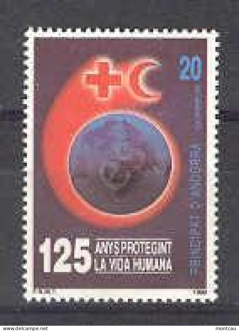 Andorra - 1989, Cruz Roja E=216 S=203 (**) - Red Cross