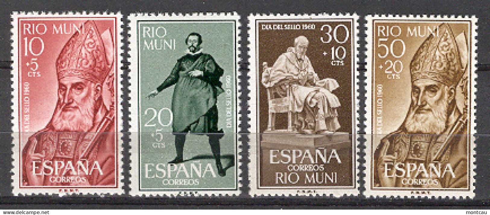 Rio Muni 1960 - Dia Del Sello Ed 14-17 (**) - Journée Du Timbre