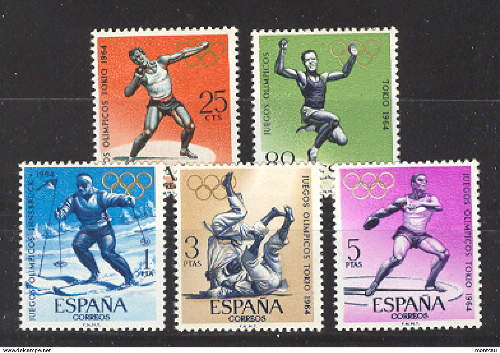 Spain 1964. JJOO Innsbruck / Tokio Ed 1617-21 (**) - Nuevos