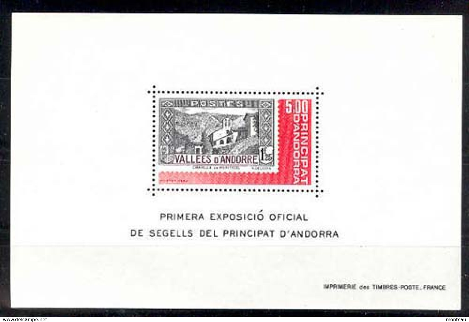 Andorra -Franc 1982 Hoja Exposicion Y=304 E=325 (**) - Unused Stamps