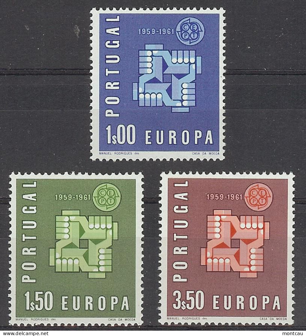 Europa 1961. Portugal Mi 907-09 (**) - 1961